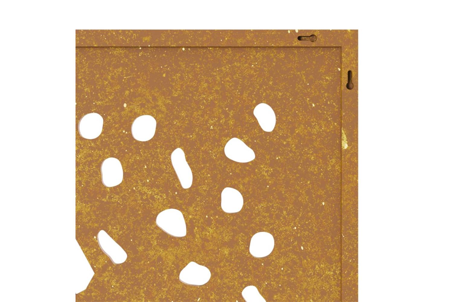 Garden Wall Decoration 105x55 Cm Corten Steel Leaf Design-7