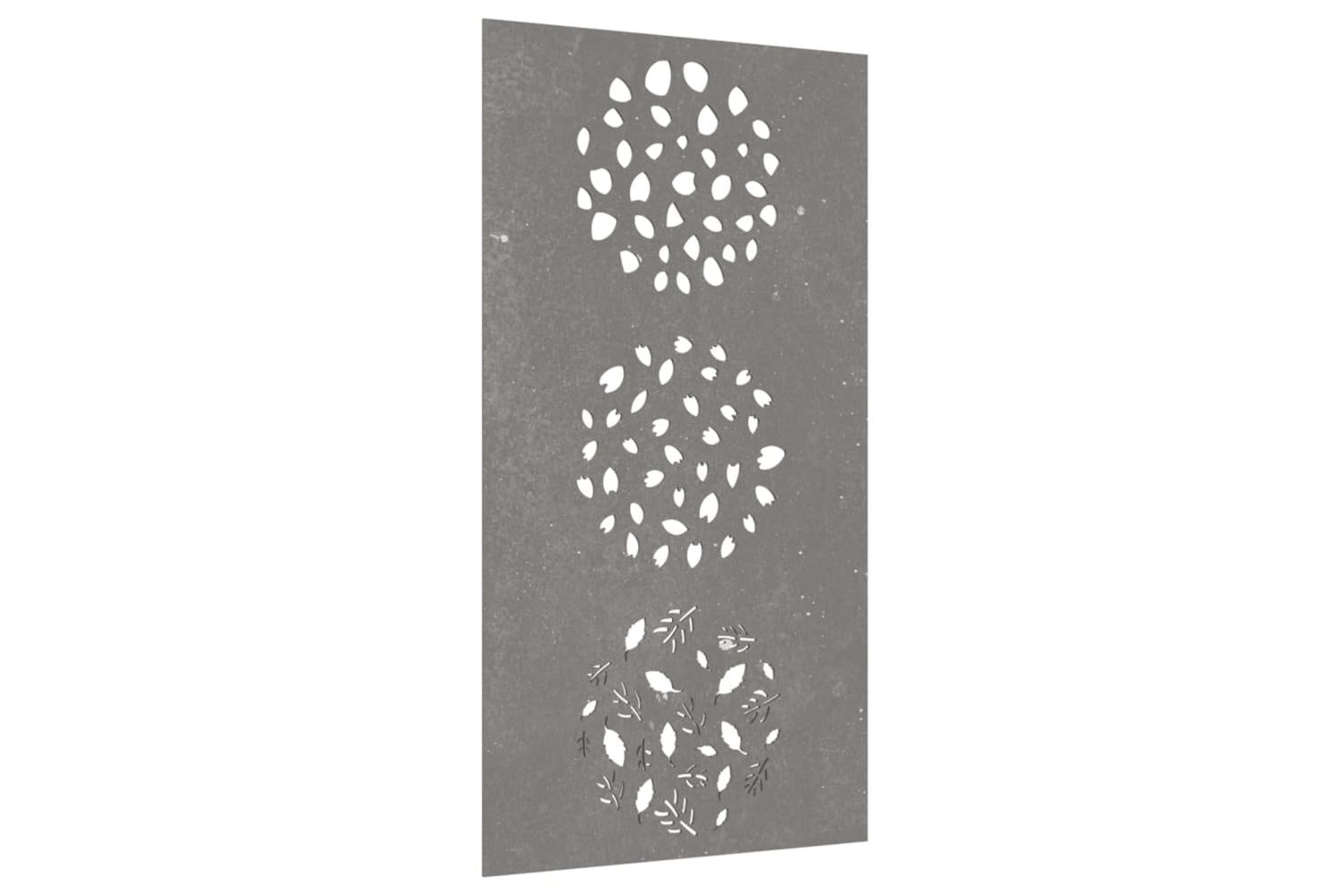 Garden Wall Decoration 105x55 Cm Corten Steel Leaf Design-3