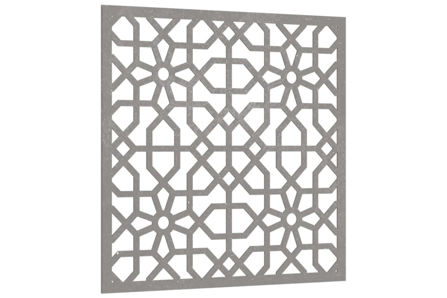 Garden Wall Decoration 55x55 Cm Corten Steel Moorish Design-3