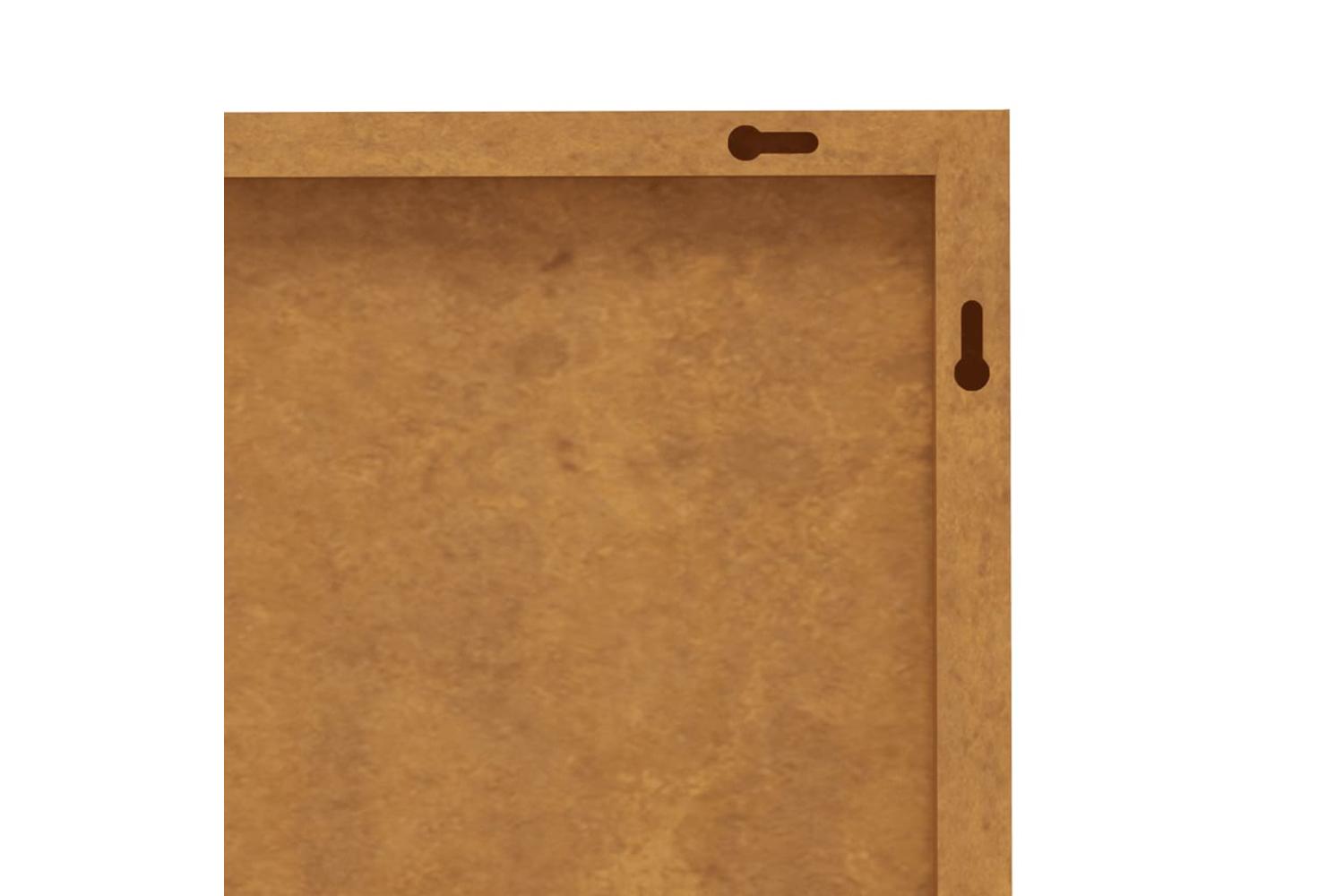 Garden Wall Decorations 2 Pcs 55x55 Cm Corten Steel Rose Design-7