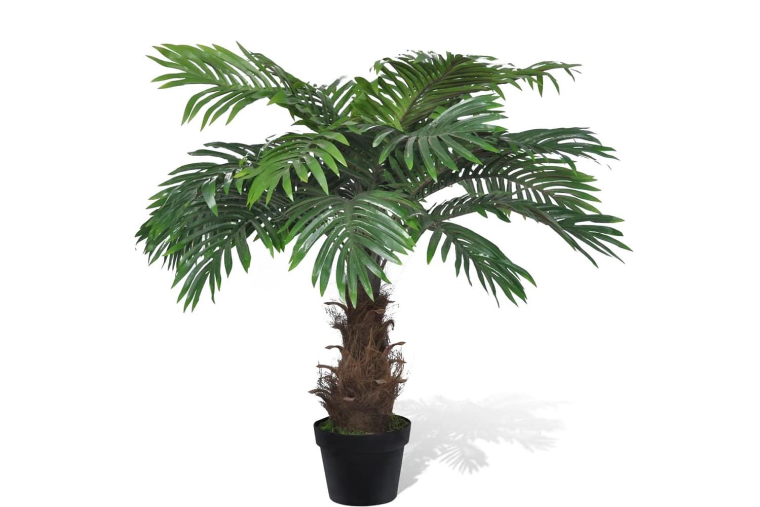 Lifelike Artificial Cycus Palm Tree With Pot 80 Cm