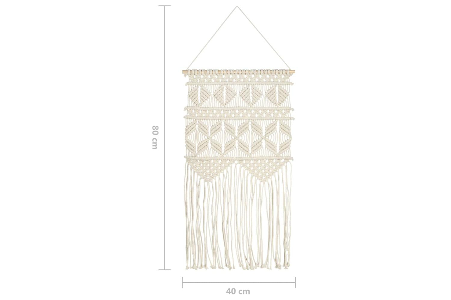 Macrame Wall Hanger 40x80 Cm Cotton-6