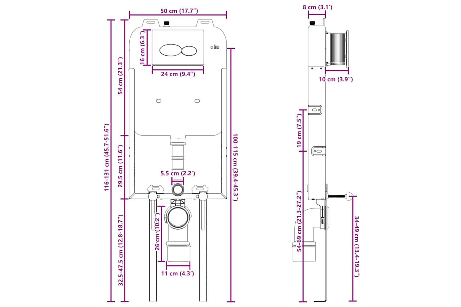 Mounting Frame White Steel-10