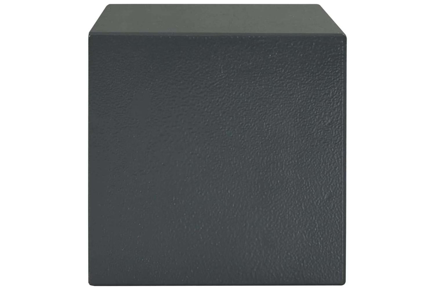 Safe Box With Lock Grey 17 X 23 X 17 Cm Steel-5