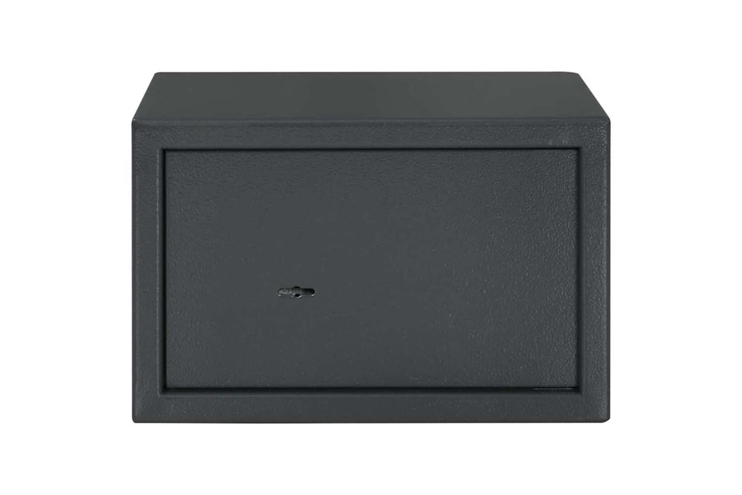 Safe Box With Lock Grey 20 X 31 X 20 Cm Steel-4