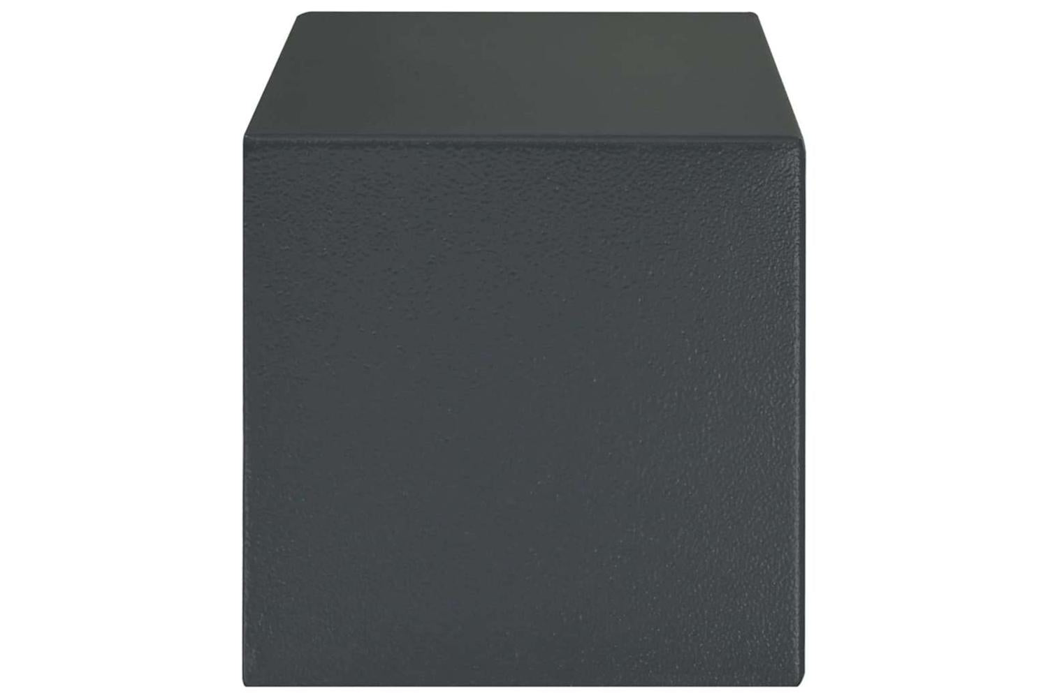 Safe Box With Lock Grey 20 X 31 X 20 Cm Steel-5
