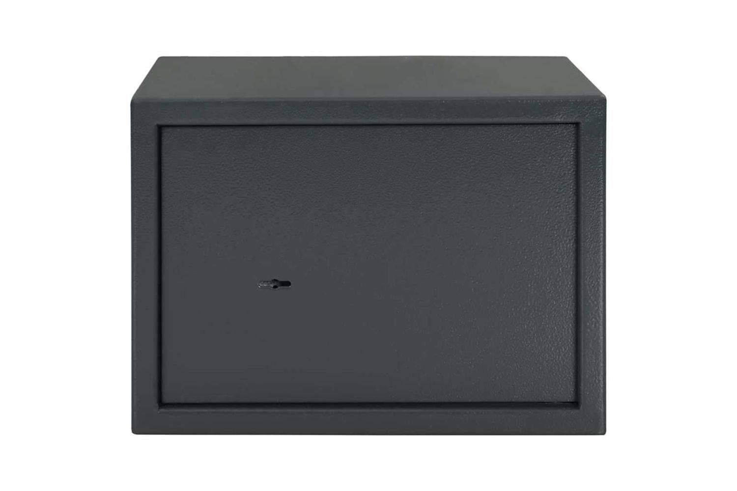 Safe Box With Lock Grey 25 X 35 X 25 Cm Steel-4