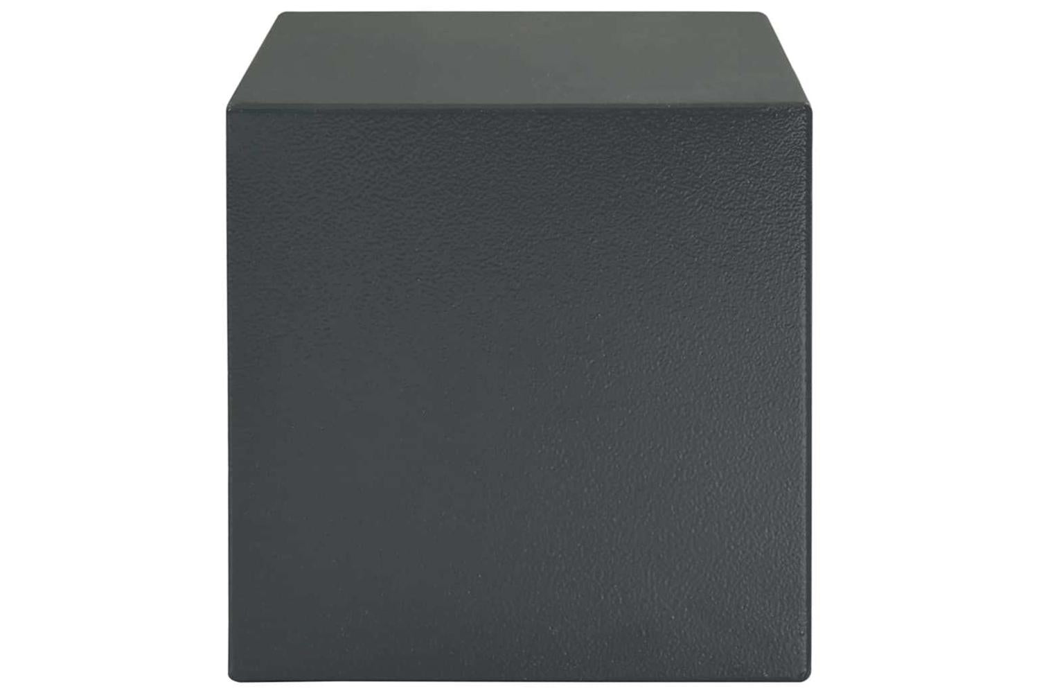 Safe Box With Lock Grey 25 X 35 X 25 Cm Steel-5