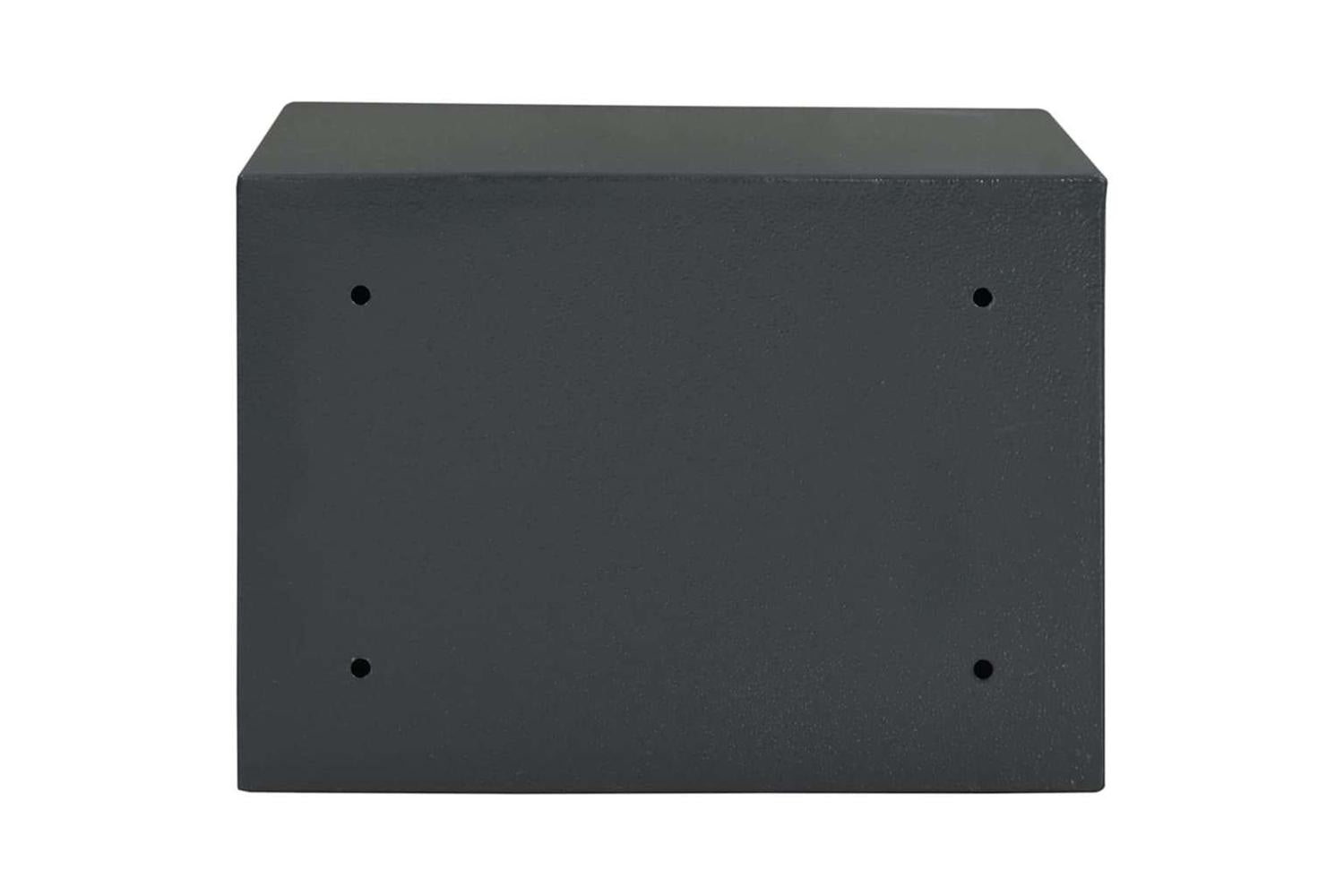 Safe Box With Lock Grey 25 X 35 X 25 Cm Steel-6