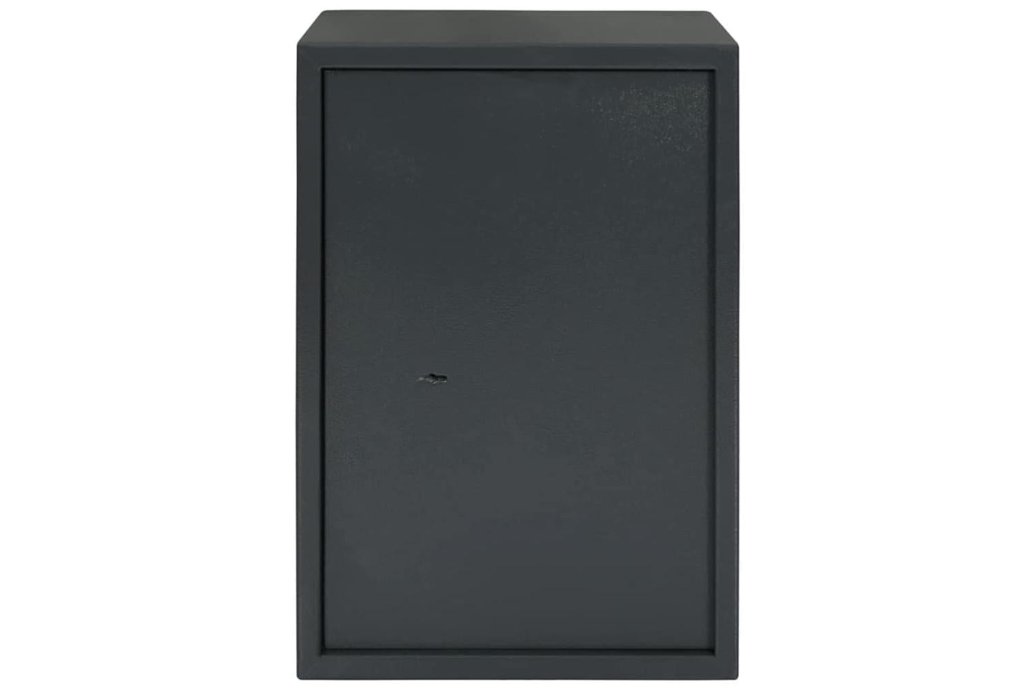 Safe Box With Lock Grey 31 X 35 X 50 Cm Steel-4