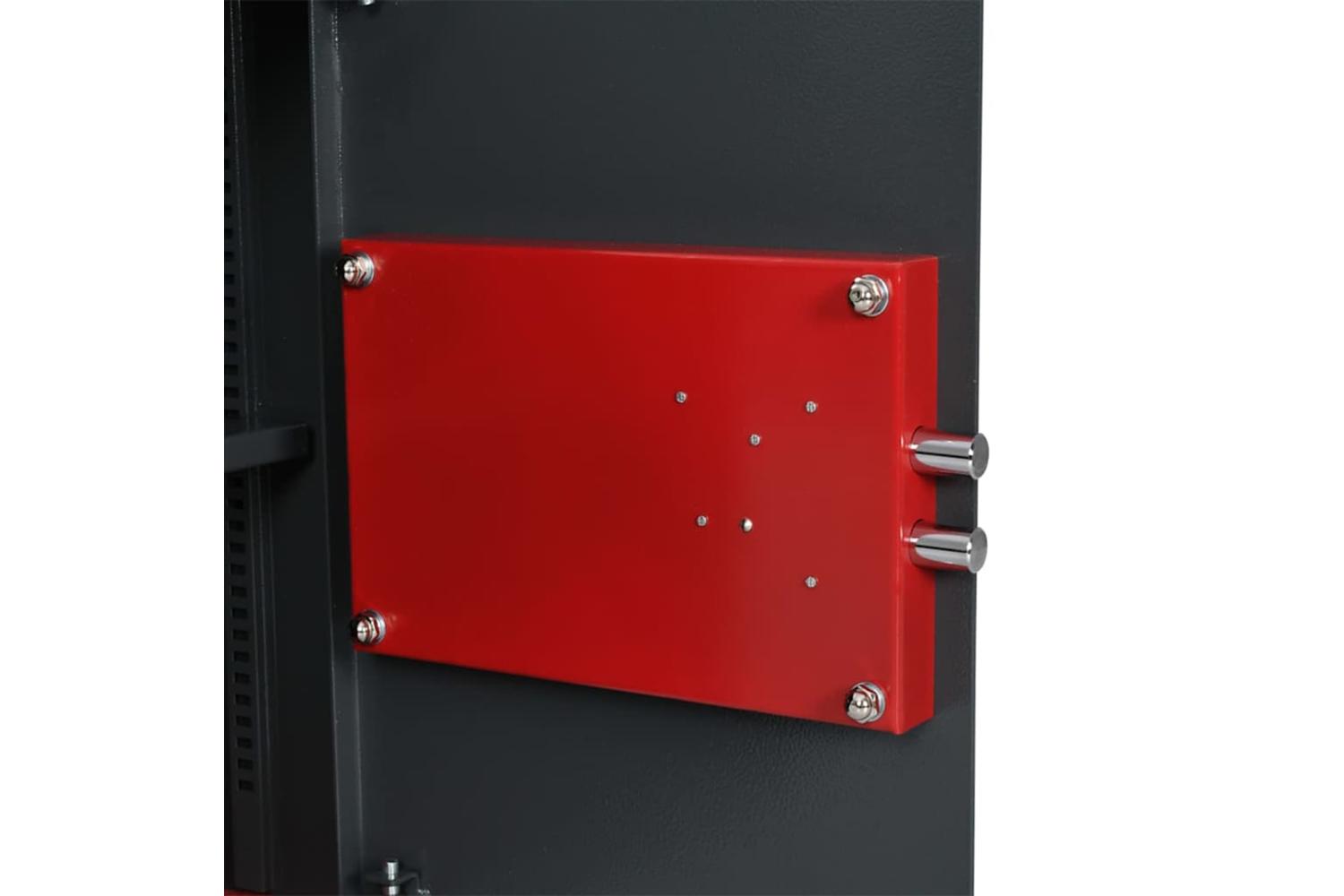 Safe Box With Lock Grey 31 X 35 X 50 Cm Steel-8