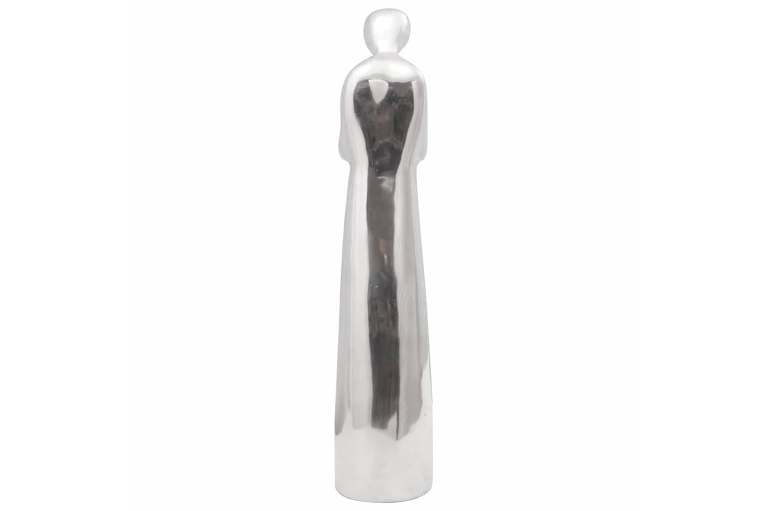 Sculpture Silver 10 X 16 X 49 Cm Aluminium-4
