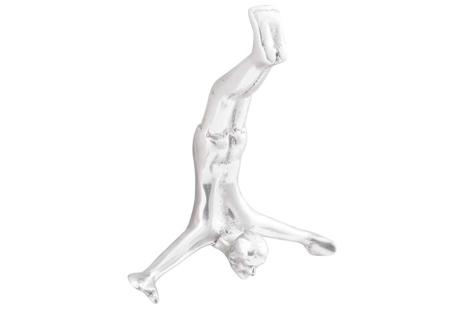 Sculpture Silver 22 X 8 X 25 Cm Aluminium