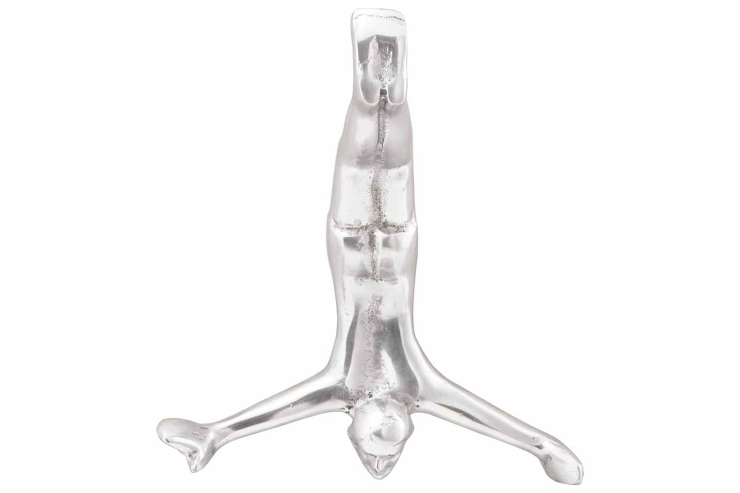 Sculpture Silver 22 X 8 X 25 Cm Aluminium-3