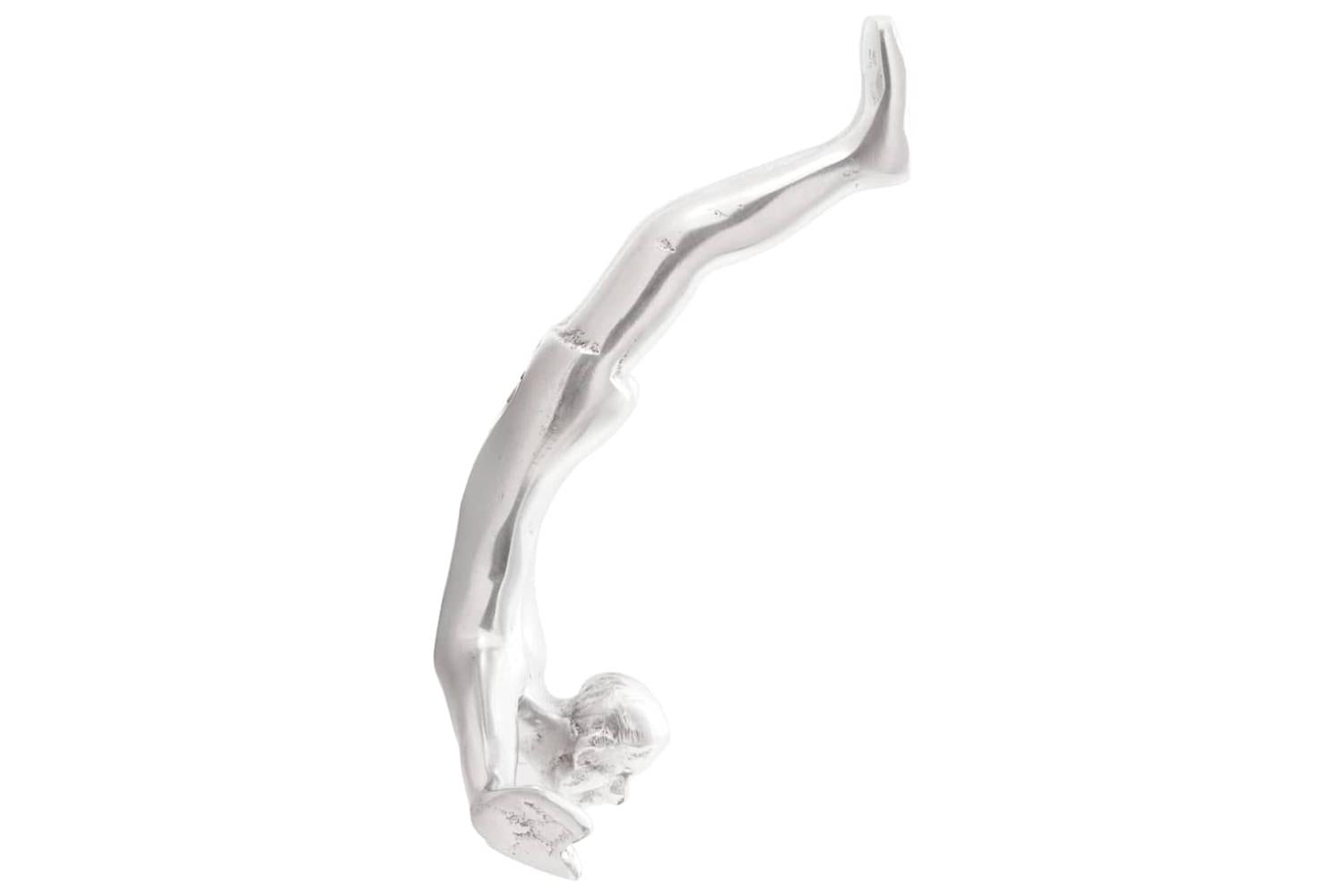 Sculpture Silver 22 X 8 X 25 Cm Aluminium-4