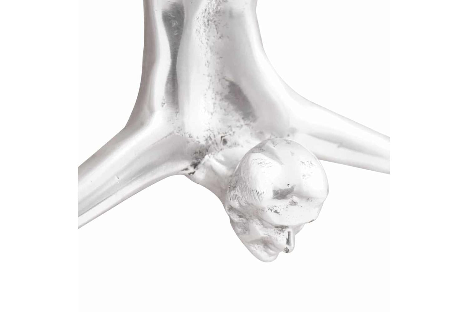 Sculpture Silver 22 X 8 X 25 Cm Aluminium-5
