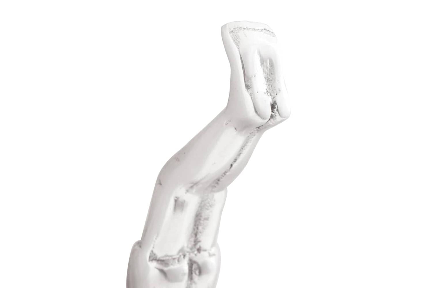 Sculpture Silver 22 X 8 X 25 Cm Aluminium-6