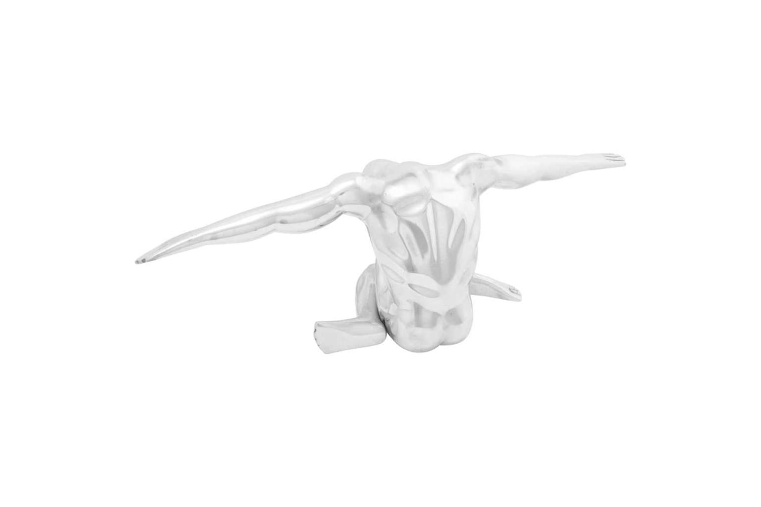 Sculpture Silver 63 X 20 X 22 Cm Aluminium-2