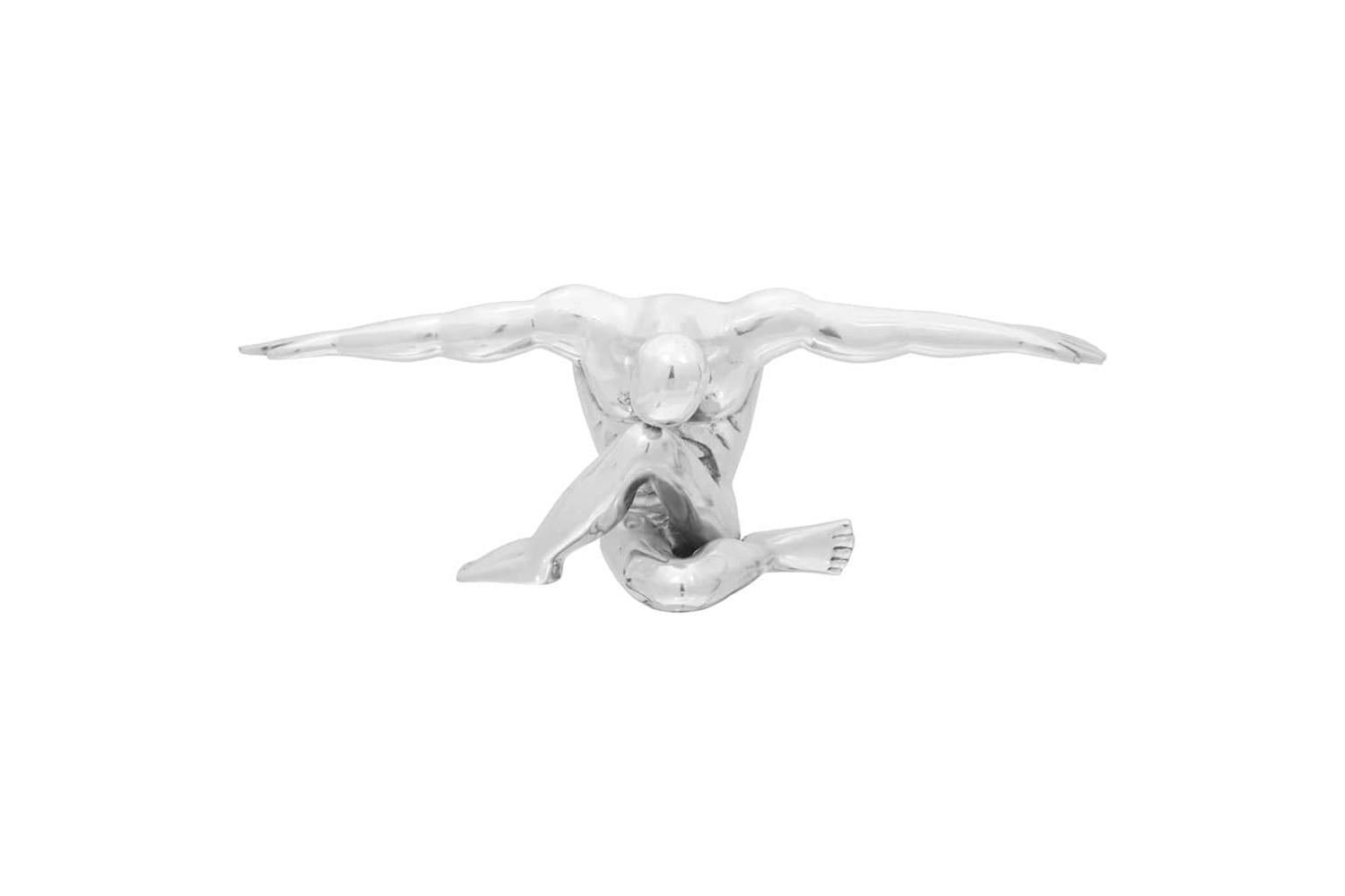 Sculpture Silver 63 X 20 X 22 Cm Aluminium-3