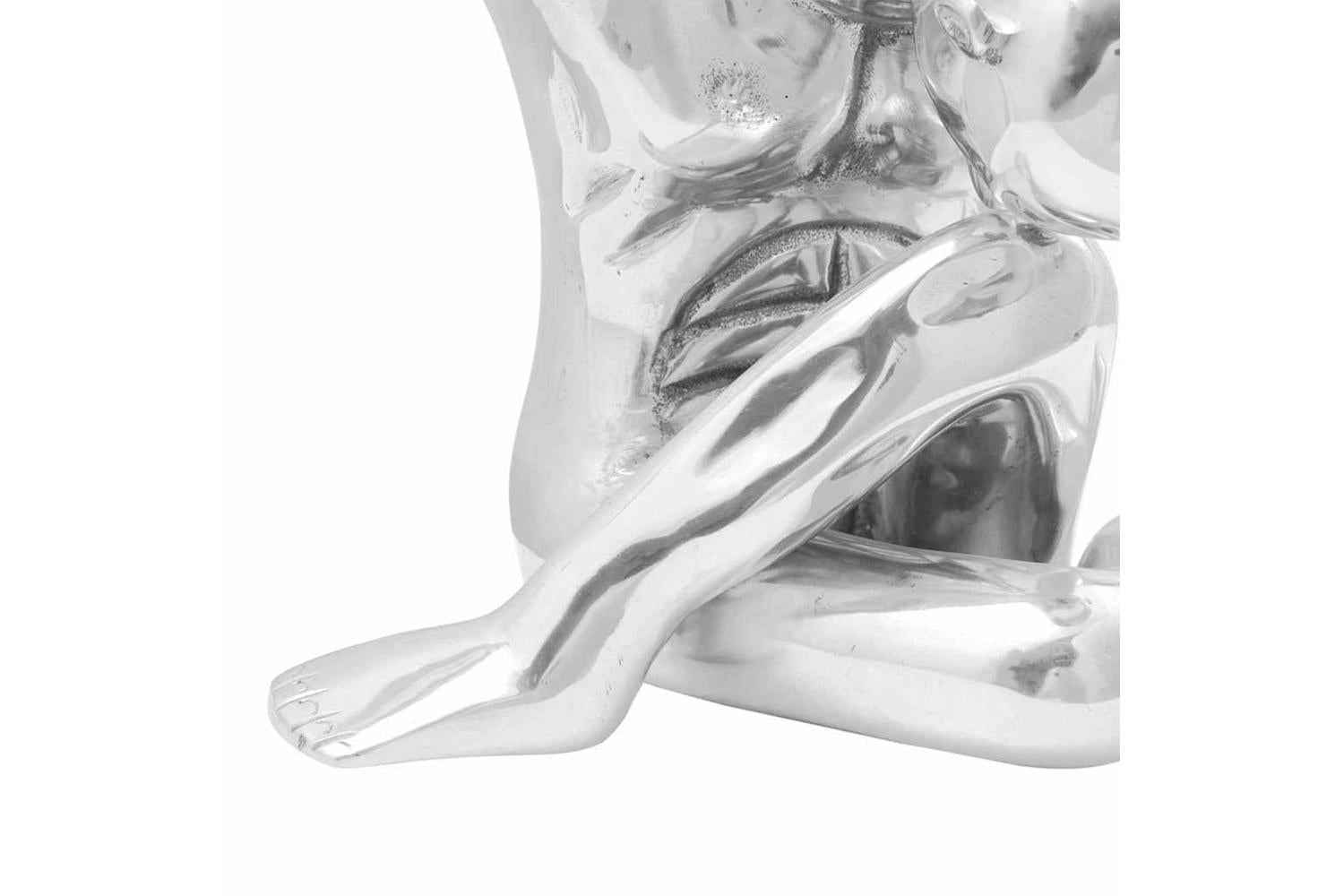 Sculpture Silver 63 X 20 X 22 Cm Aluminium-5