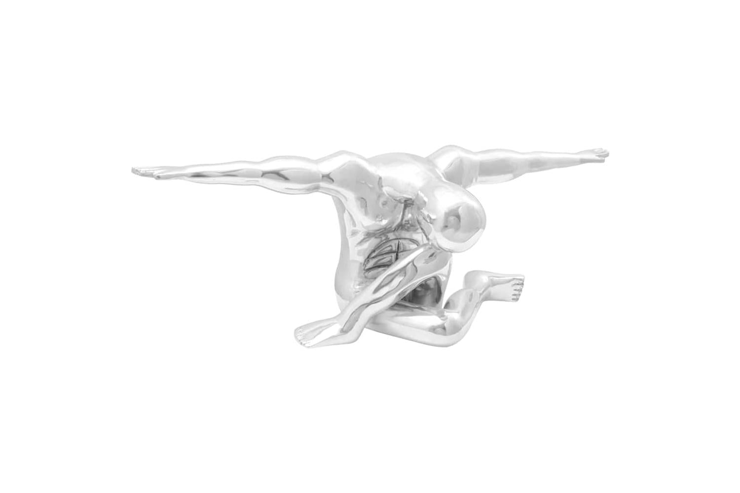 Sculpture Silver 915 X 32 X 33 Cm Aluminium