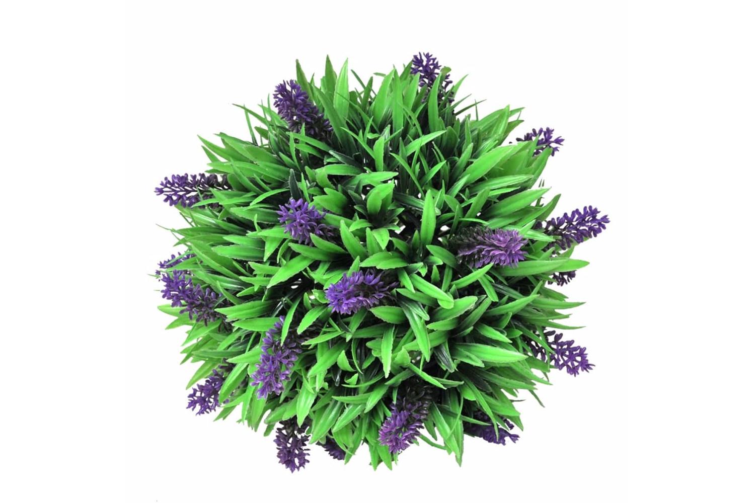 Set Of 2 Artificial Boxwood Ball With Lavender 28 Cm-2