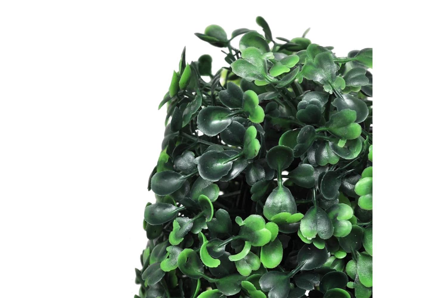 Set Of 3 Artificial Boxwood Pyramid Topiary-4