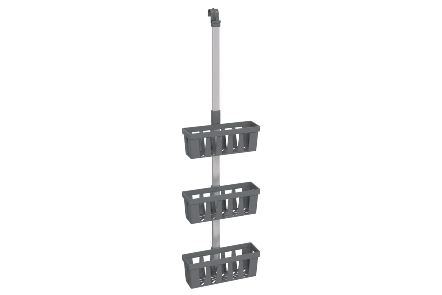 Shower Hanger Shelf 30x15x67-105 Cm Aluminium