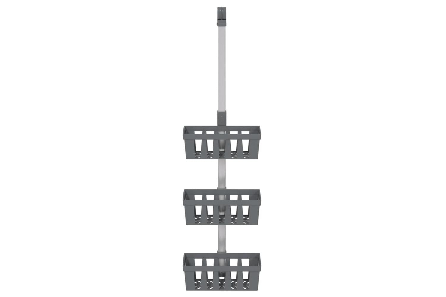 Shower Hanger Shelf 30x15x67-105 Cm Aluminium-3