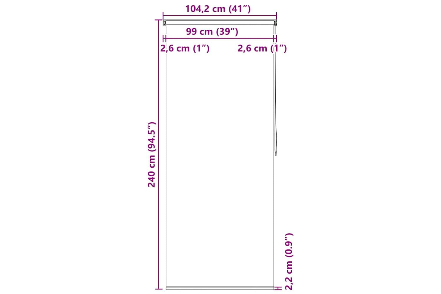 Shower Roller Blind 100x240 Cm Sea Star-10