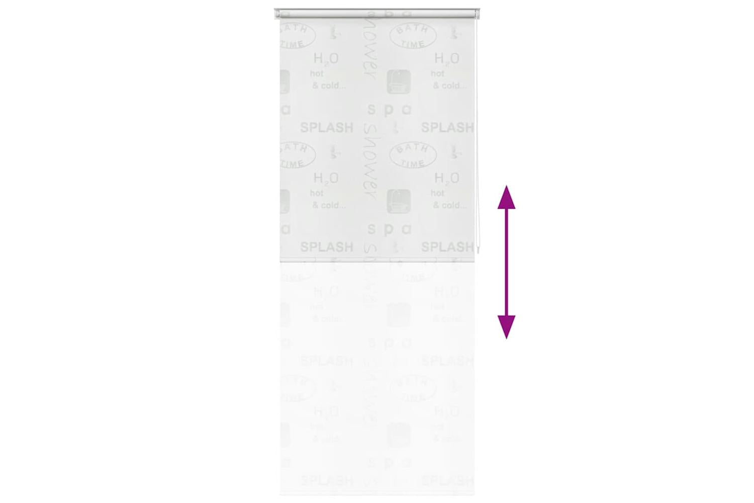 Shower Roller Blind 120x240 Cm Splash-5