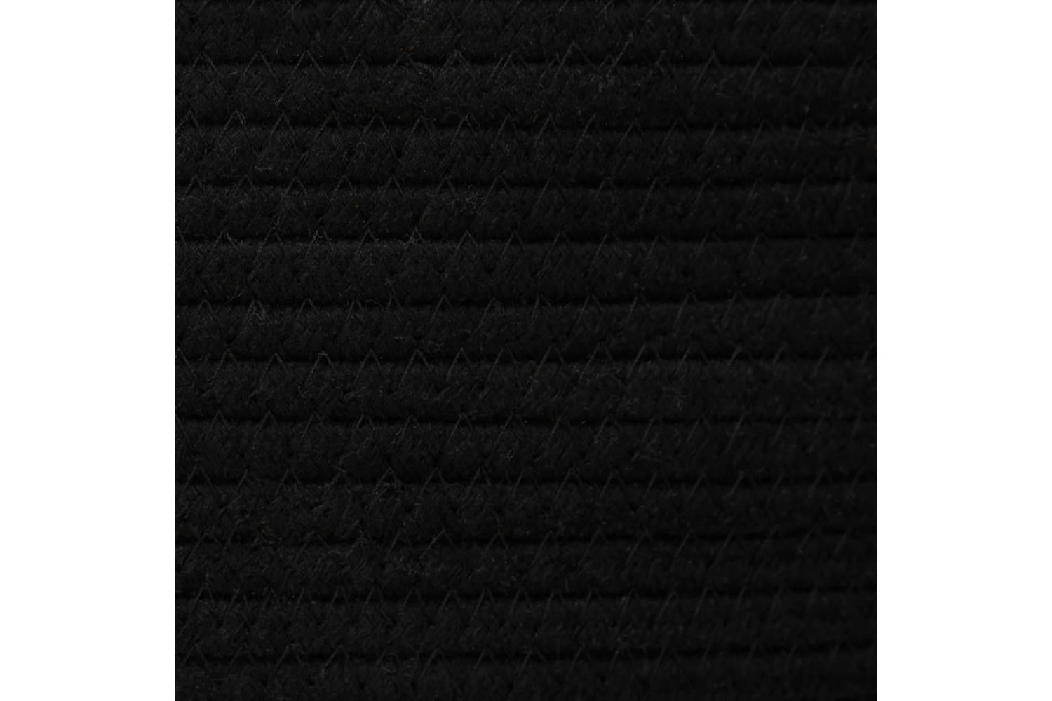 Storage Basket Black And White 49x65 Cm Cotton-7