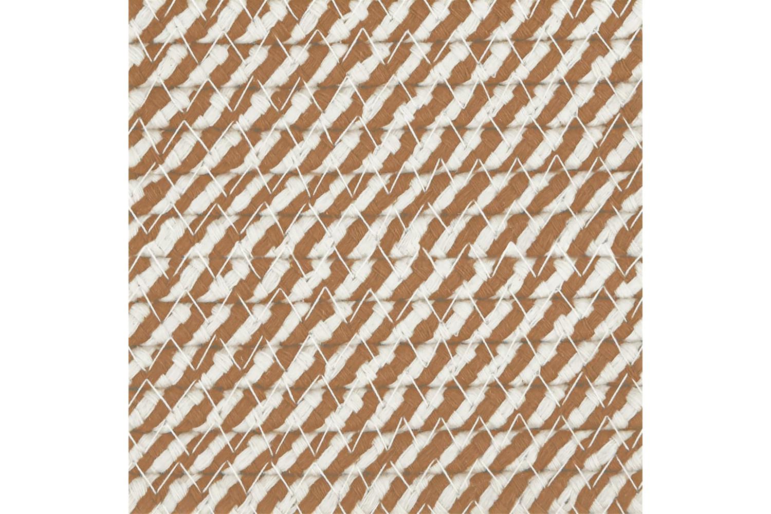 Storage Basket Brown And White 38x46 Cm Cotton-7