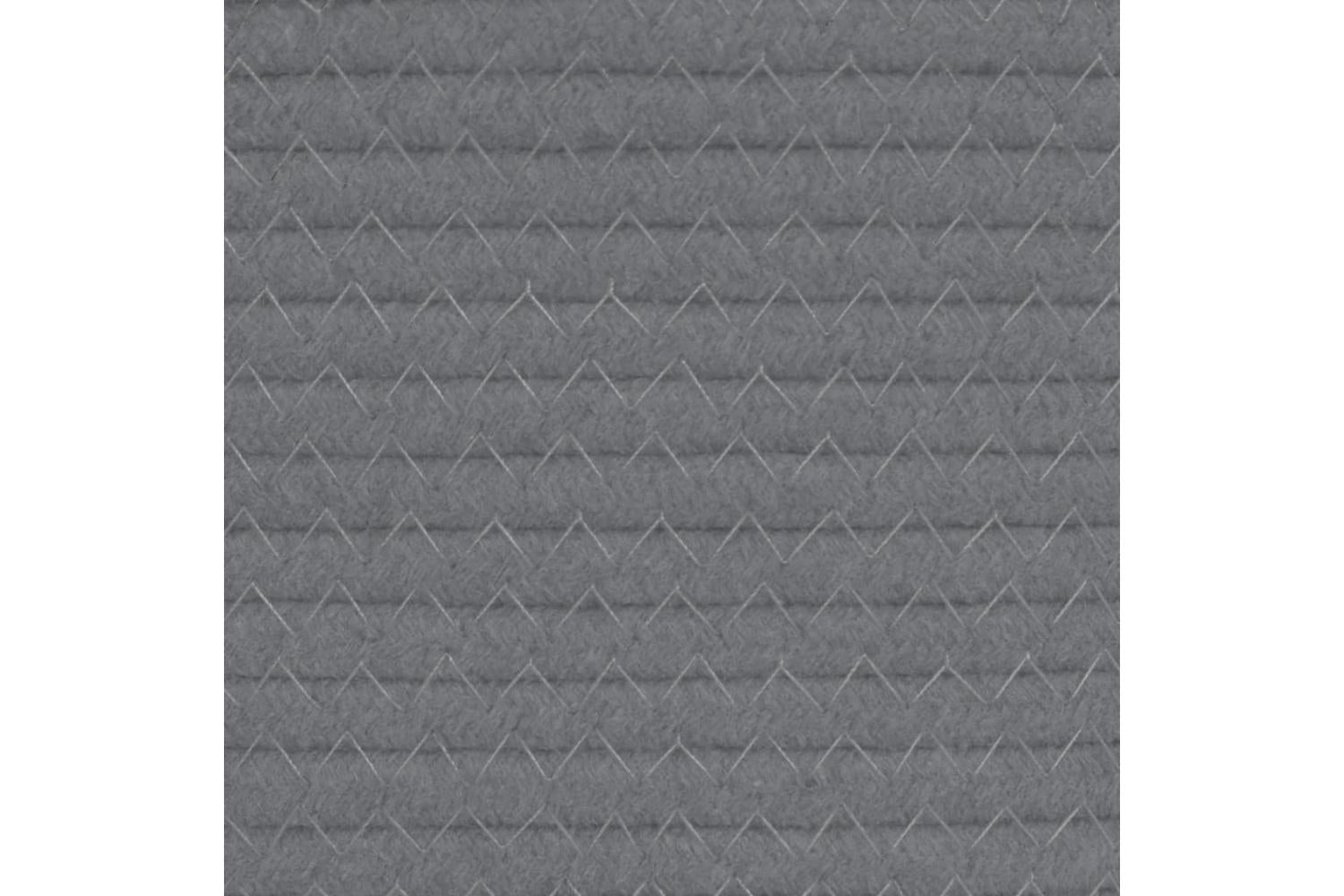 Storage Basket Grey And White 38x46 Cm Cotton-7