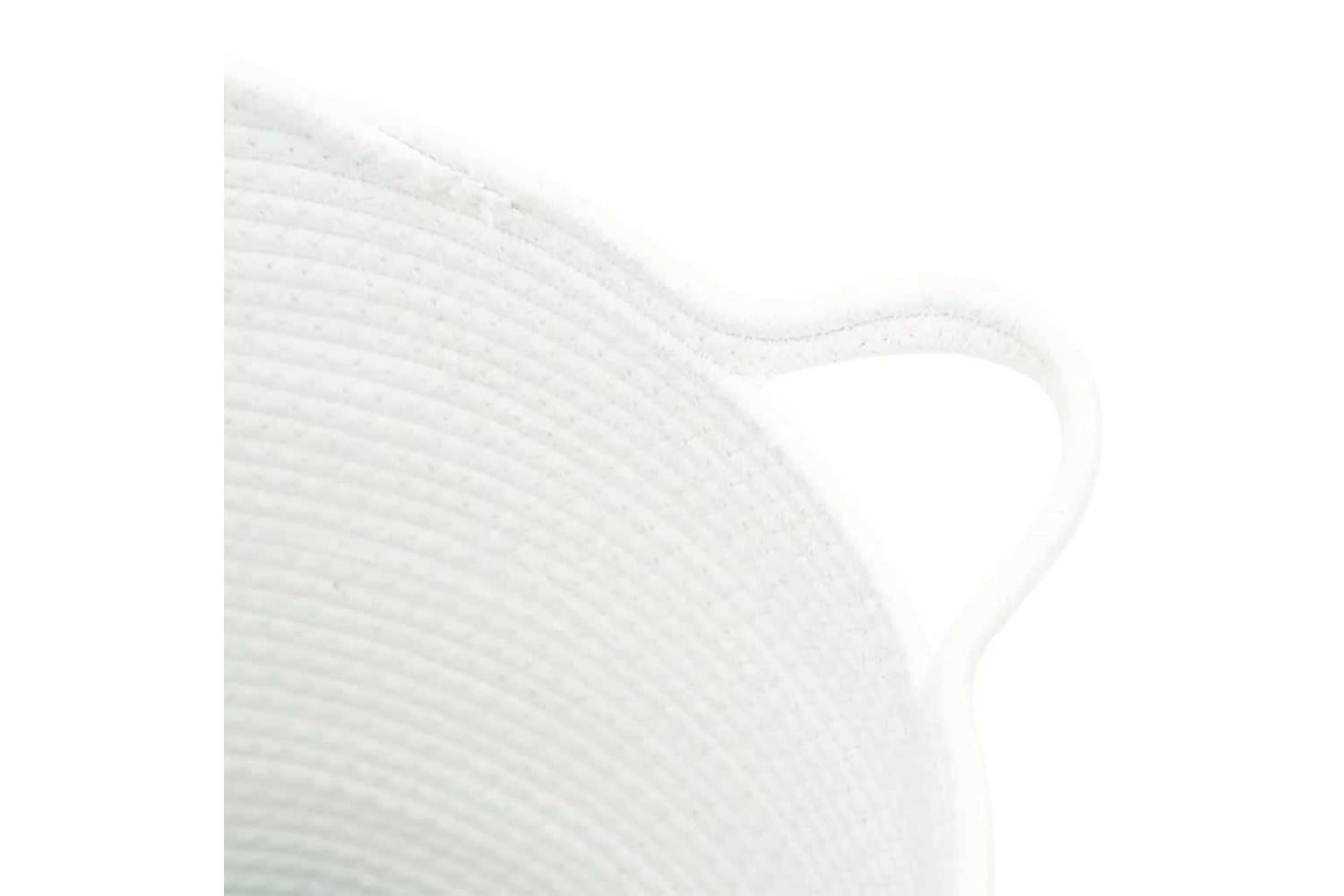 Storage Basket White 38x36 Cm Cotton-6