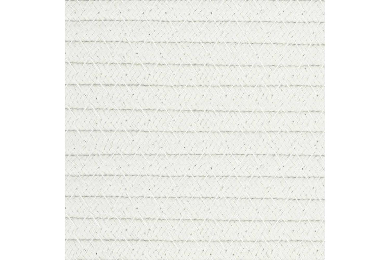 Storage Basket White 38x36 Cm Cotton-8
