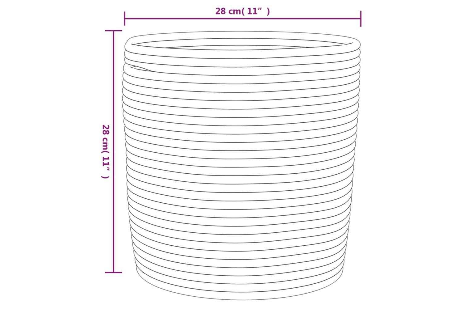 Storage Baskets 2 Pcs Grey And White 28x28 Cm Cotton-10