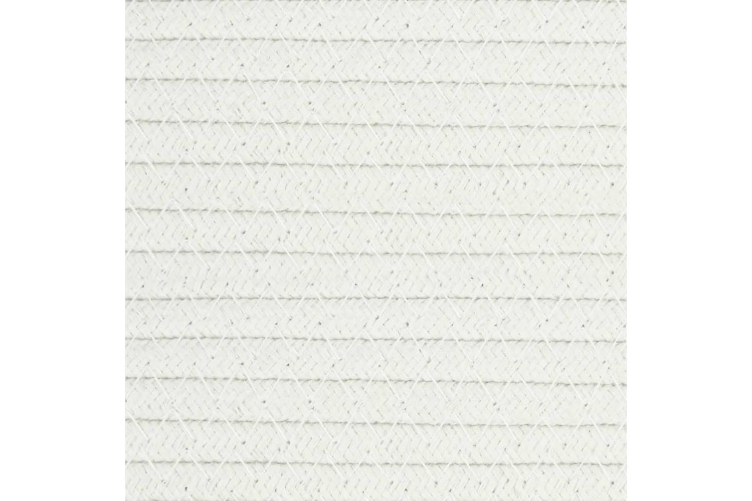 Storage Baskets 2 Pcs White And Black Cotton-7