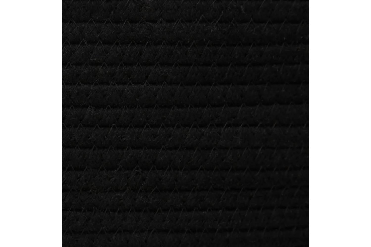Storage Baskets 2 Pcs White And Black Cotton-8