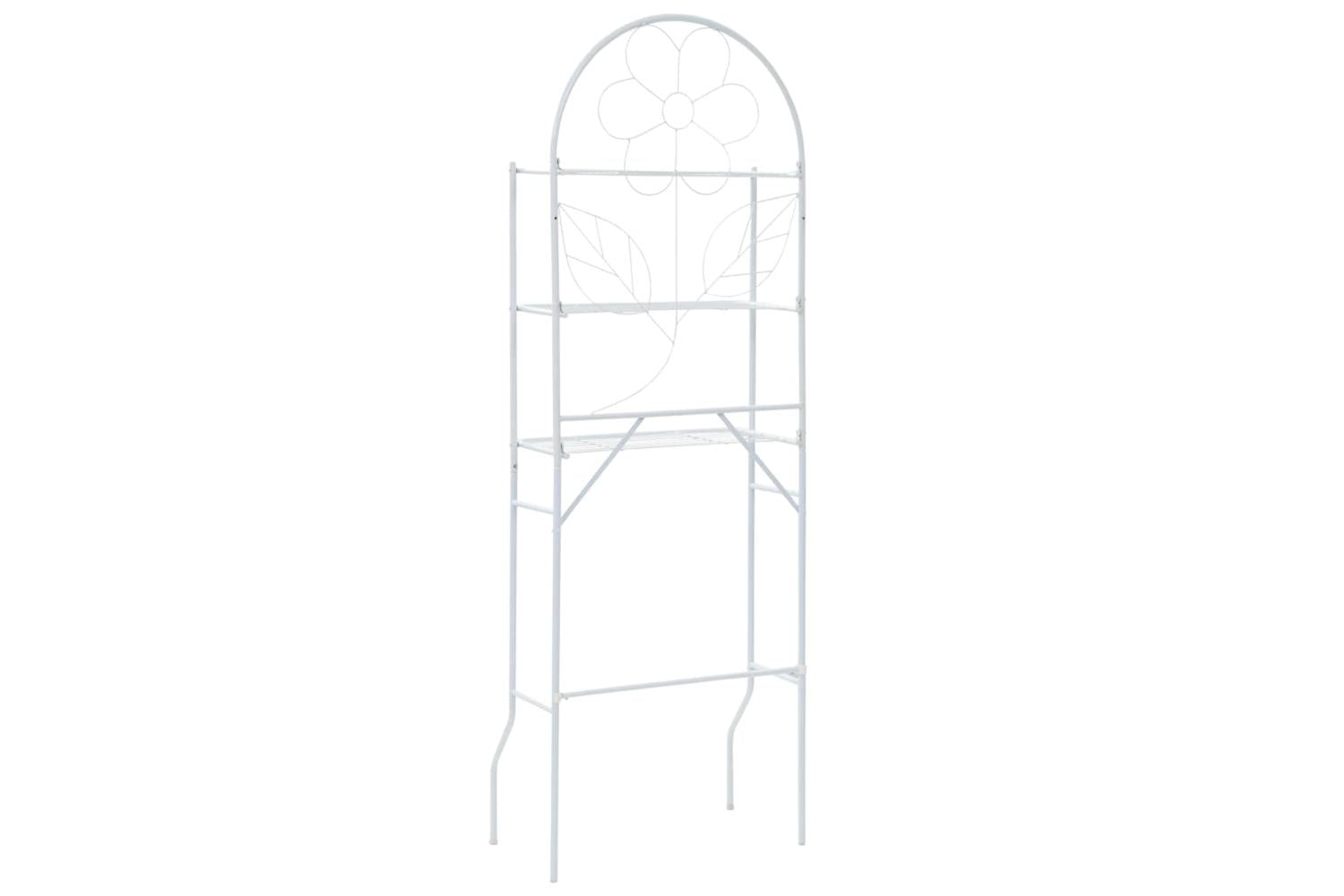 Toilet Rack White 60x33x174 Cm-4