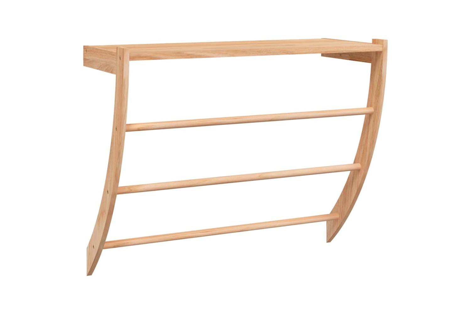 Towel Rack 60x255x49 Cm Solid Wood Walnut-2
