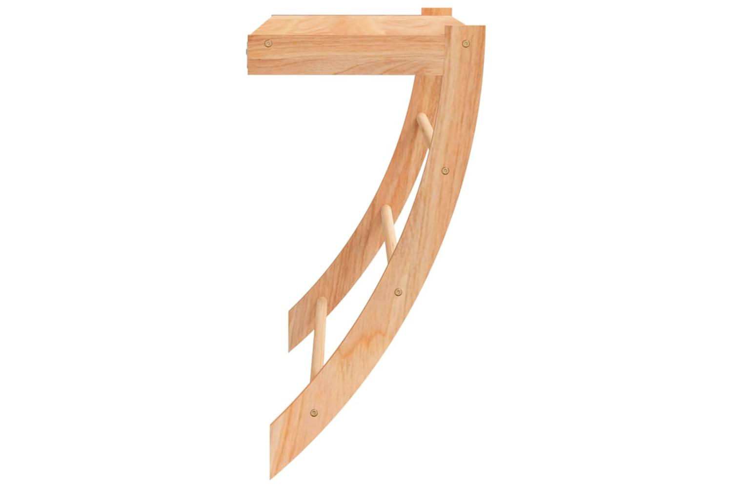 Towel Rack 60x255x49 Cm Solid Wood Walnut-4