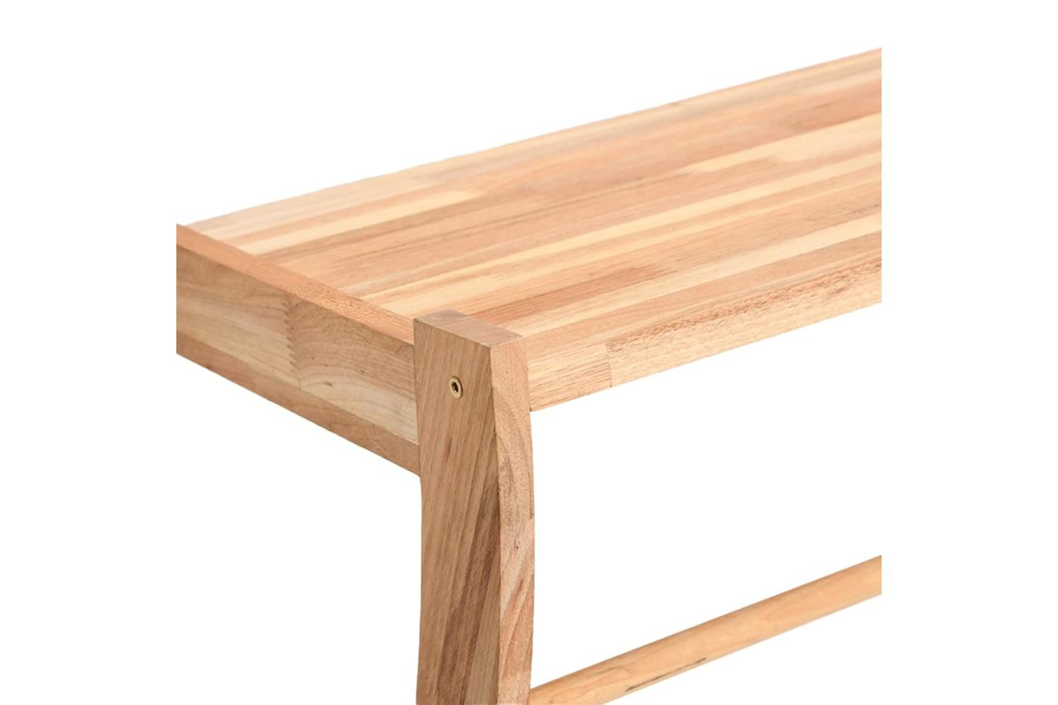 Towel Rack 60x255x49 Cm Solid Wood Walnut-5