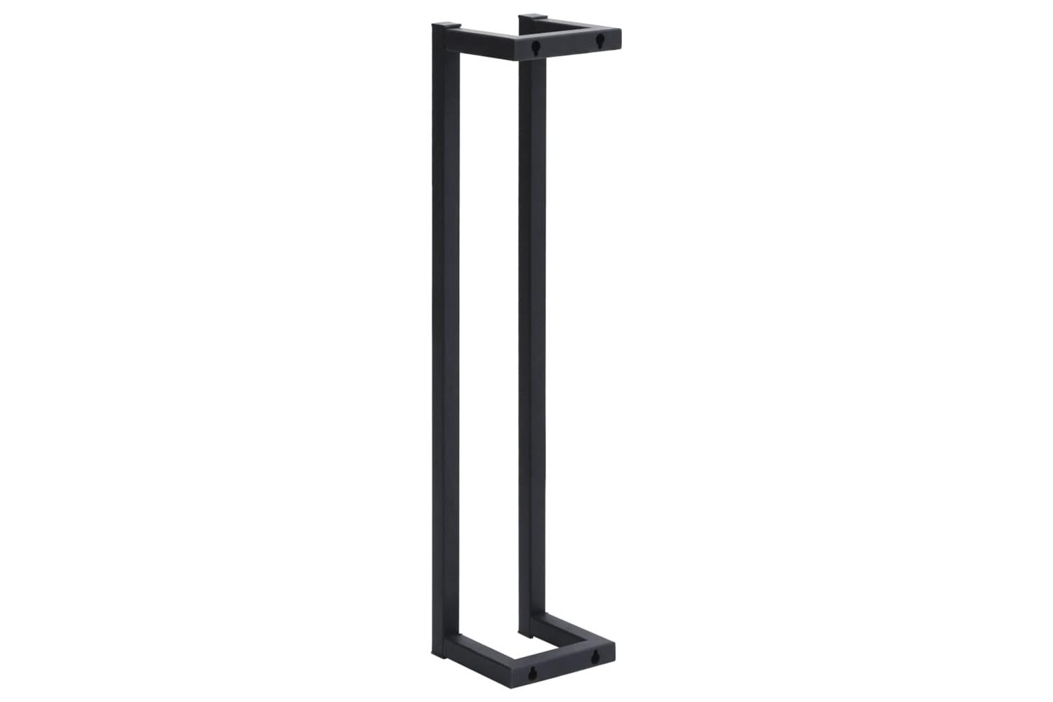 Towel Rack Black 125x125x60 Cm Iron-4