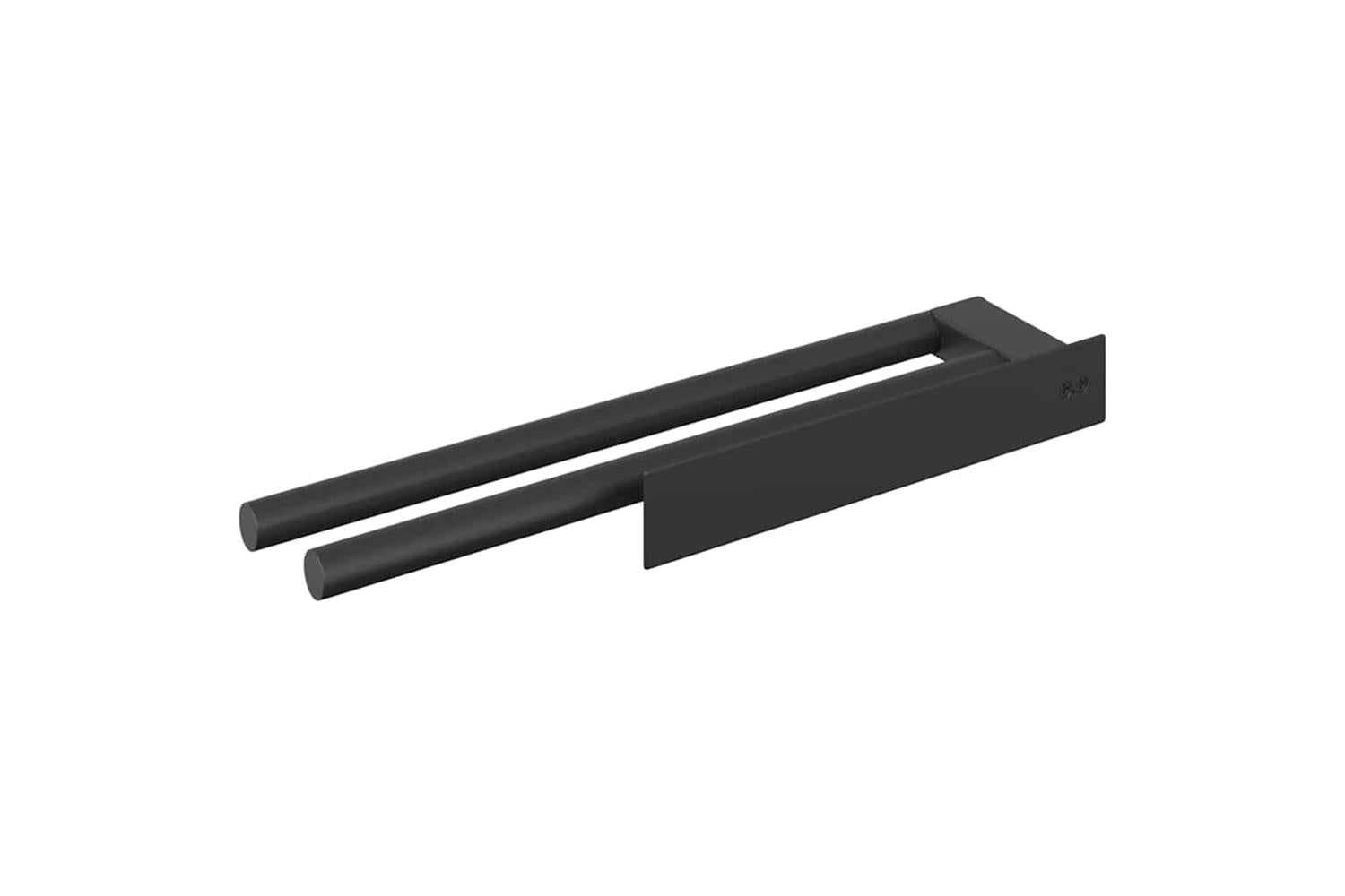 Towel Rack Black 40 X 9 X 4 Cm Stainless Steel-7
