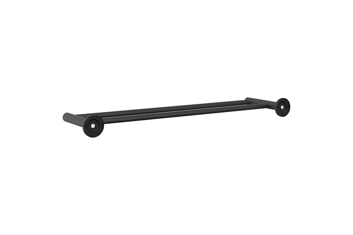 Towel Rack Black 61 X 145 X 5 Cm Stainless Steel-7