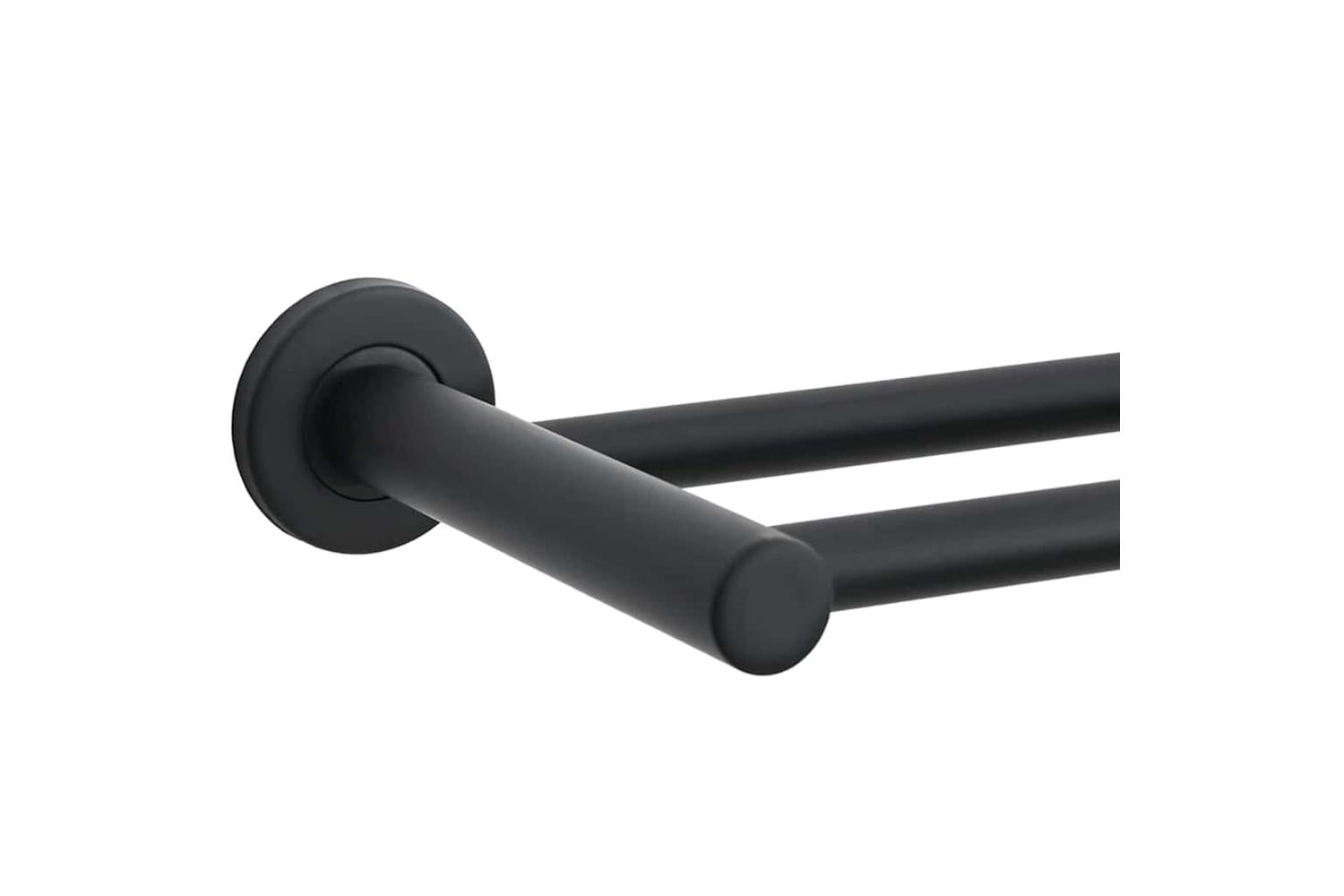 Towel Rack Black 61 X 145 X 5 Cm Stainless Steel-8
