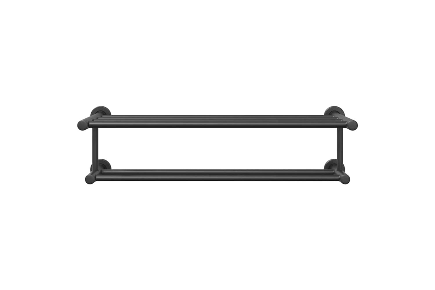 Towel Rack Black 61 X 23 X 17 Cm Stainless Steel-5