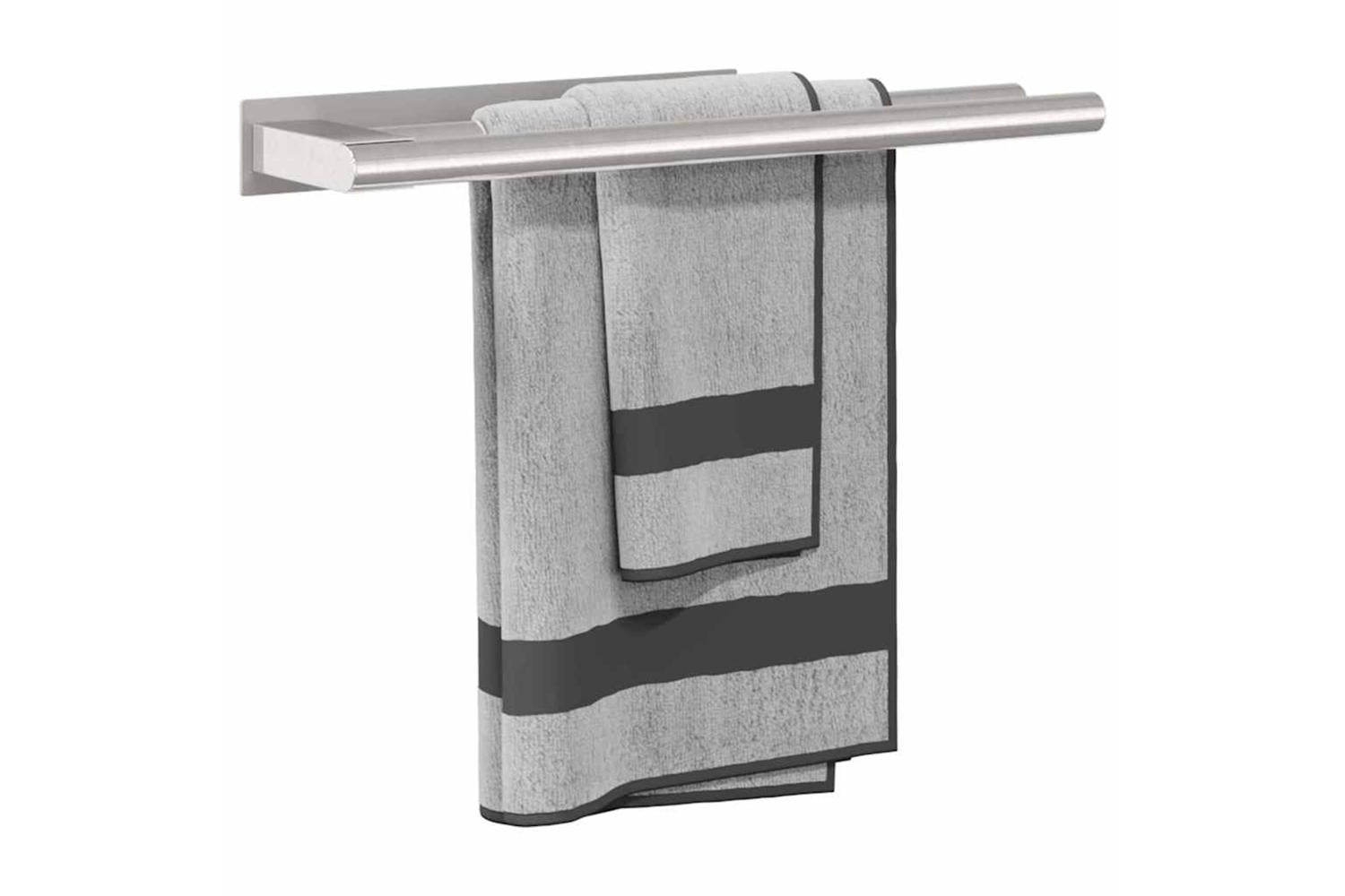Towel Rack Silver 40 X 9 X 4 Cm Stainless Steel-3