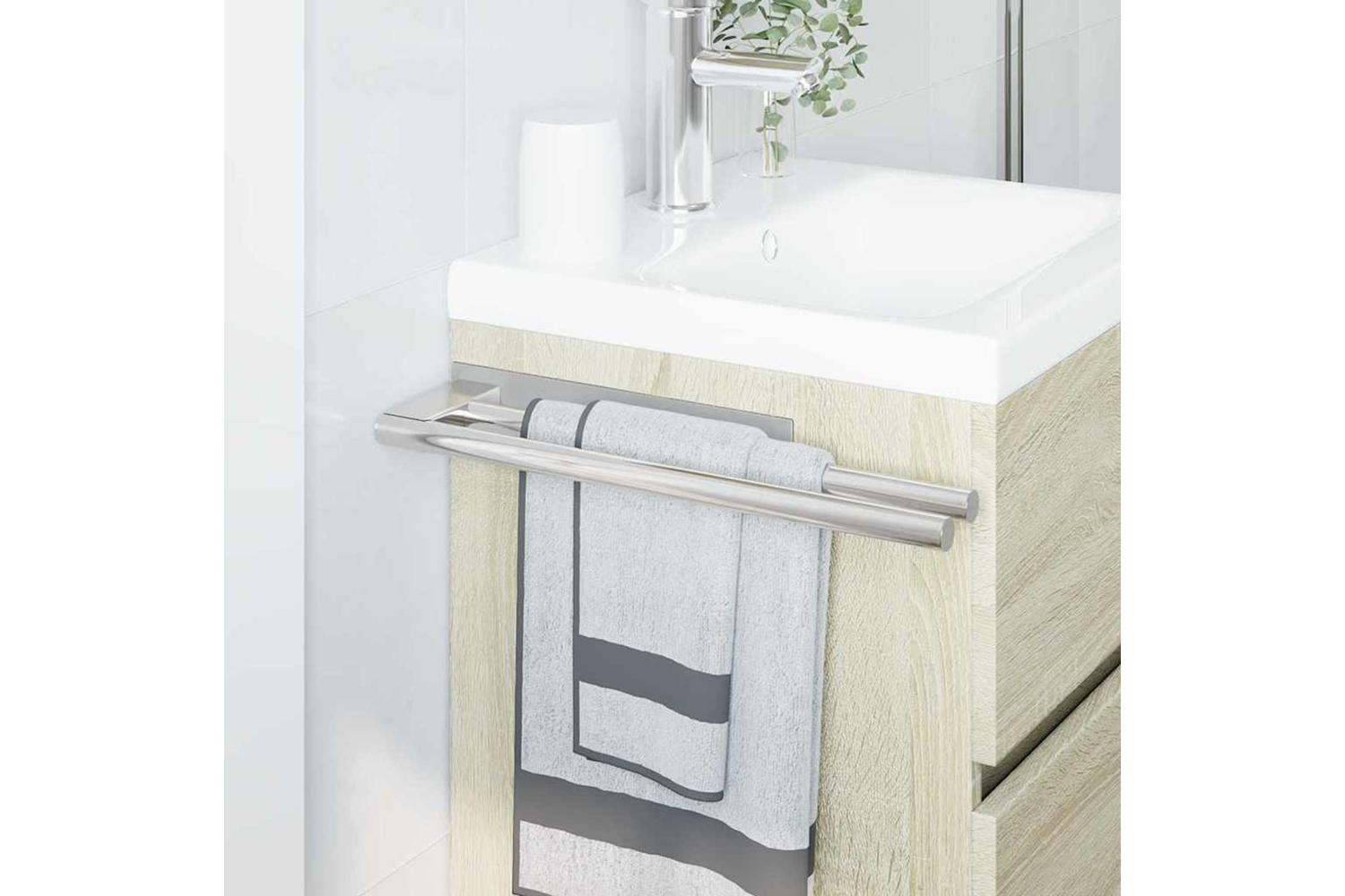Towel Rack Silver 40 X 9 X 4 Cm Stainless Steel-4